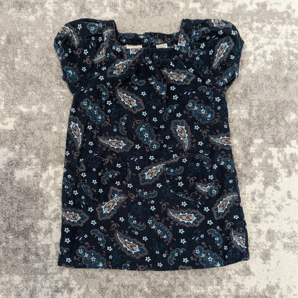 Corduroy Paisley Dress
